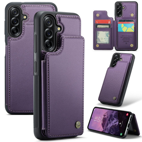 Samsung Galaxy A36 5G CaseMe C22 Card Slots Holder RFID Anti-theft Phone Case - Purple