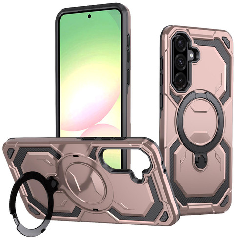 Samsung Galaxy A36 5G Cooling MagSafe Holder Phone Case - Rose Gold