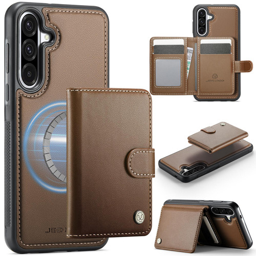 Samsung Galaxy A56 5G JEEHOOD J09 Buckle Card Bag MagSafe Magnetic
