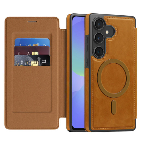 Samsung Galaxy A36 5G Linton MagSafe Leather Phone Case - Brown