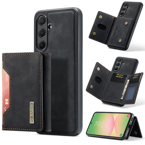 Samsung Galaxy A56 5G DG.MING M2 Series 3-Fold Multi Card Bag + Magnetic Phone Case - Black