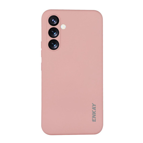 Samsung Galaxy A56 5G ENKAY Hat-Prince Liquid Silicone Shockproof Soft Phone Case - Pink