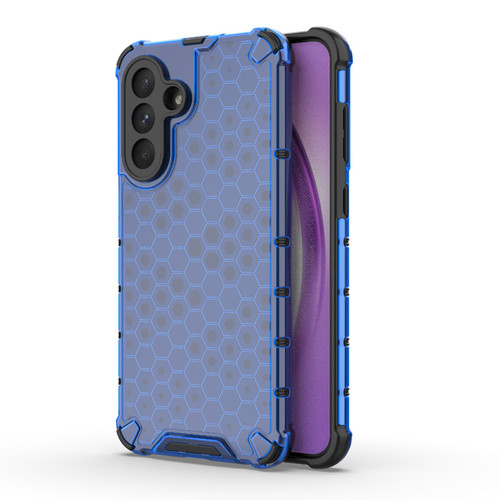 Samsung Galaxy A56 5G Shockproof Honeycomb PC + TPU Protective Phone Case - Blue