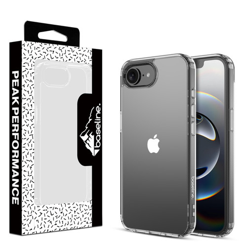 Blaseline Sturdy Gummy Cover for Apple iPhone 16e - Highly Transparent Clear / Transparent Clear