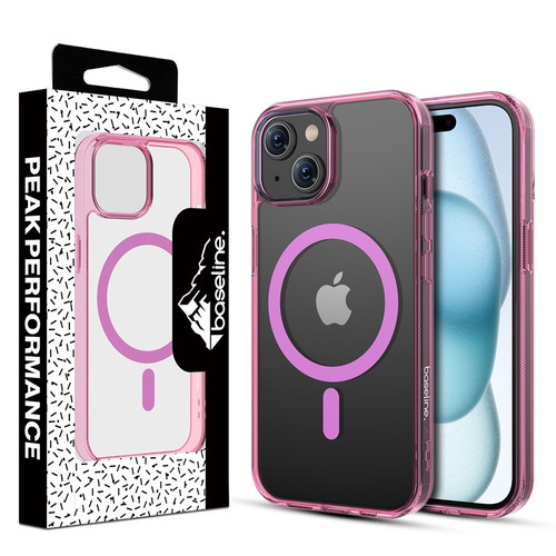 Blaseline Clear Series w/ MagSafe Case for Apple iPhone 15 - Transparent Pink