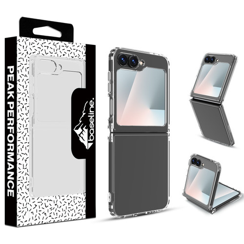 Blaseline Sturdy Gummy Cover for Samsung Galaxy Z Flip7 FE / Galaxy Z Flip6 - Highly Transparent Clear / Transparent Clear