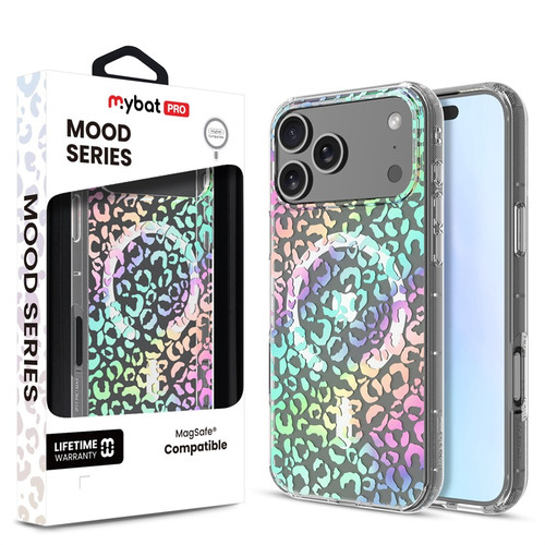 MyBat Pro Mood Series MagSafe Case for Apple iPhone 17 Pro - Holographic Leopard MyBat Pro Mood Series MagSafe Case for Apple iPhone 17 Pro - Holographic Leopard
