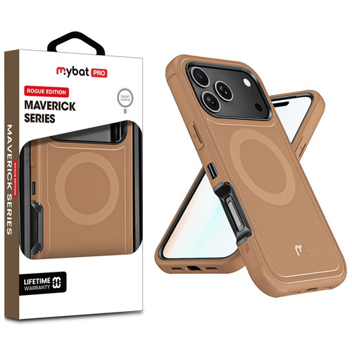 MyBat Pro Maverick Series Rogue Edition MagSafe Case for Apple iPhone 17 Pro Max - Brown