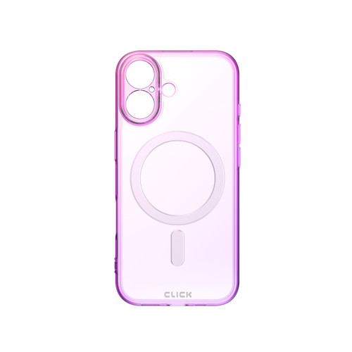 CLICK Clear Ombre MagSafe Series iPhone 17 Case - Pink Purple