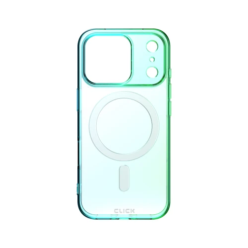 CLICK Clear Ombre MagSafe Series iPhone 17 Pro Case - Pink Purple