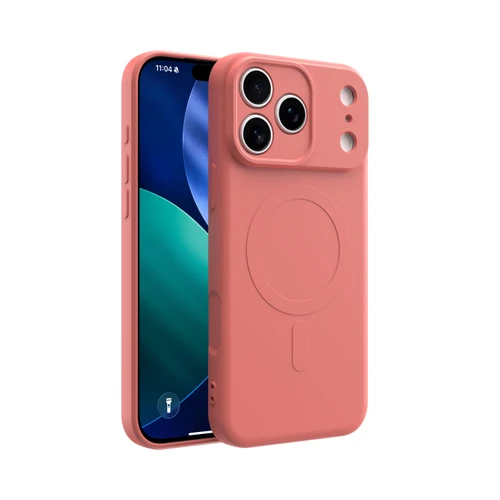 CLICK Slim Silicone MagSafe Series iPhone 17 Pro Max Case - Orange