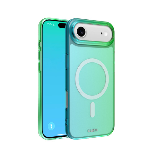 CLICK Clear Ombre MagSafe Series iPhone Air Case - Green Blue