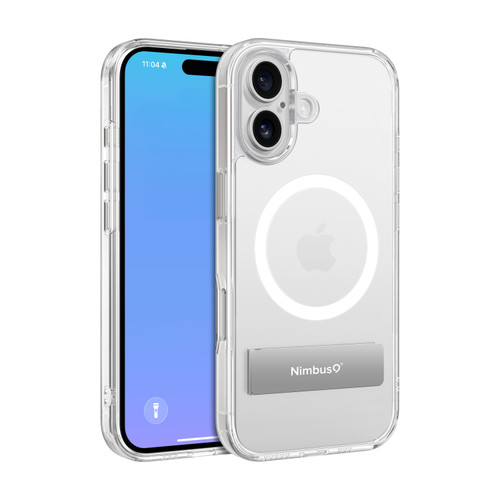 Nimbus9 Aero MagSafe Case for iPhone 17 with Built-In Kickstand - Clear