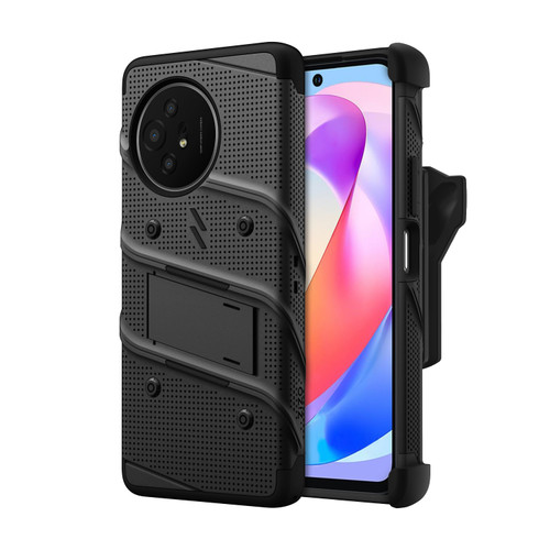 ZIZO BOLT Bundle TCL 50 XL 5G Case with Tempered Glass - Black / Red