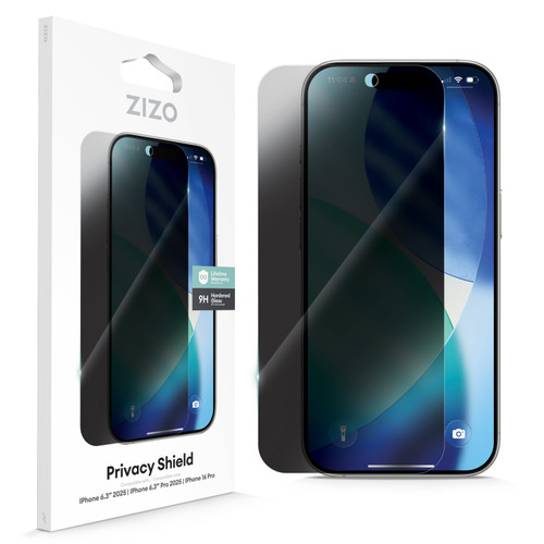 ZIZO PRIVACY Tempered Glass Screen Protector for iPhone 17 Pro - Privacy