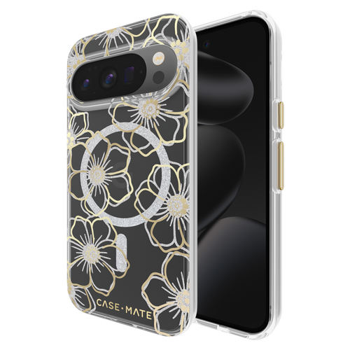 Case-mate - Floral Gems Case With Magnet For Google Pixel 10 Pro / Pixel 10 - Gold