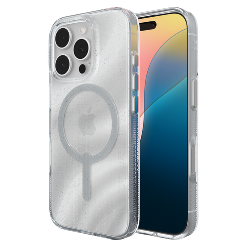 Zagg - Milan Snap Magsafe Case For Apple Iphone 16 Pro - Swirl Glitter