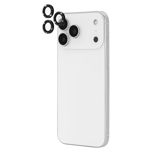 Kate Spade - Aluminum Ring Camera Lens Glass Protector for Apple iPhone 17 Pro Max / iPhone 17 Pro - Set In Stone Nightfall