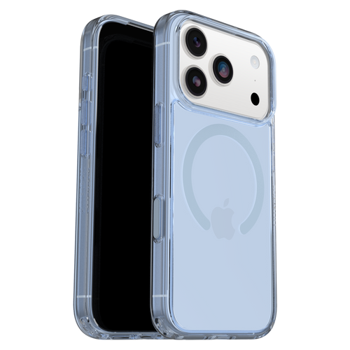 Otterbox - Symmetry Clear Magsafe Case with Camera Control for Apple iPhone 17 Pro - Blue Bliss