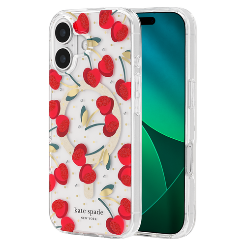 Kate Spade - Protective Magsafe Case for Apple iPhone 17 - Cherry Dot
