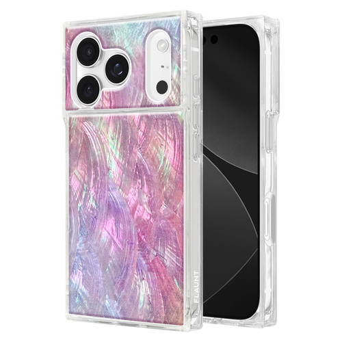Flaunt - Square Magsafe Case for Apple iPhone 17 Pro - Pink Mother Of Pearl