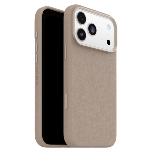 Otterbox - Symmetry Cactus Leather Magsafe Case with Camera Control for Apple iPhone 17 Pro Max - Grey Comfort