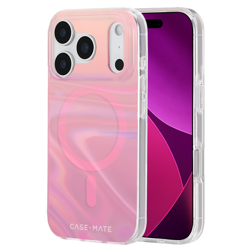 Case-mate - Peach Bubble Magsafe Case for Apple iPhone 17 Pro - Peach Iridescent