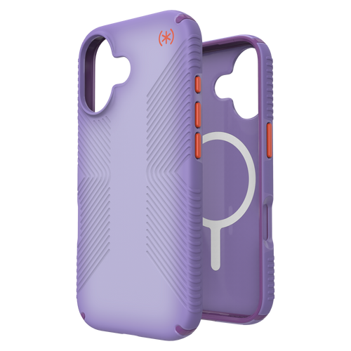 Speck - Presidio Lux Grip Magsafe Case for Apple iPhone 17 - Purple Fade