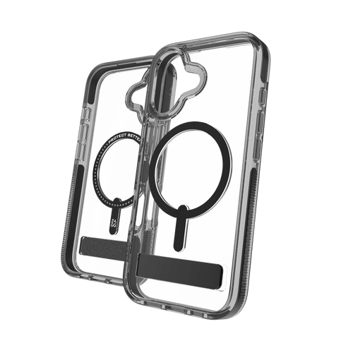Zagg - Santa Cruz Snap Case with Kickstand for Apple iPhone 17 - Jet Black