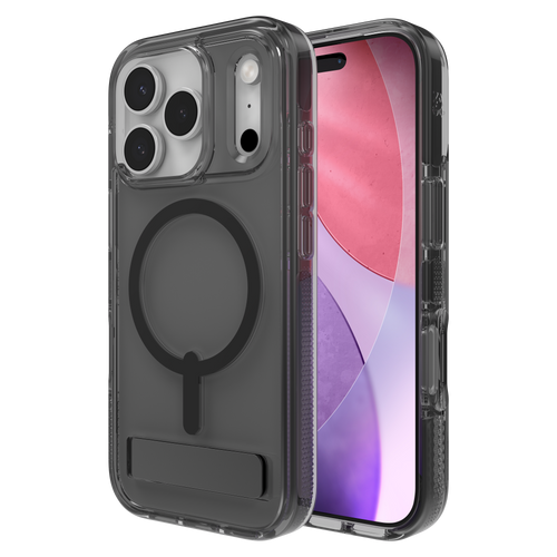 Zagg - Santa Cruz Snap Magsafe Case with Kickstand for Apple iPhone 17 Pro - Midnight Black