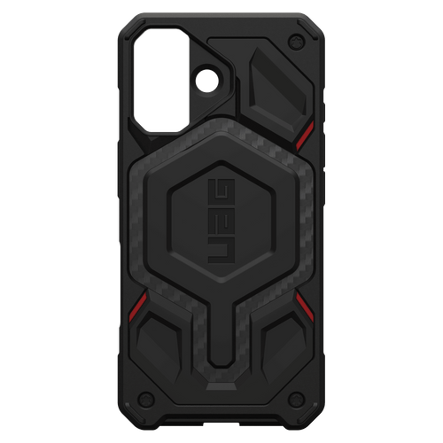 Urban Armor Gear Uag - Monarch Pro Case for Apple iPhone 17 - Carbon Fiber Black and Red