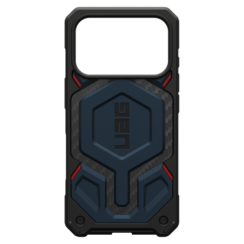 Urban Armor Gear Uag - Monarch Pro Case for Apple iPhone 17 Pro - Carbon Fiber Mallard and Red