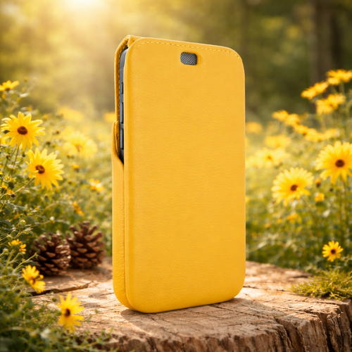 Piel Frama 541 Yellow iMagnum Leather Case for iPhone 17 Pro Max