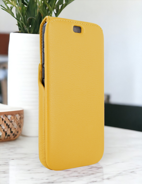 Piel Frama 531 Yellow iMagnum Leather Case for iPhone Air