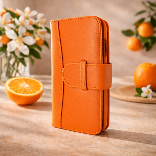 Piel Frama 540 Orange WalletMagnum Leather Case for iPhone 17 Pro Max