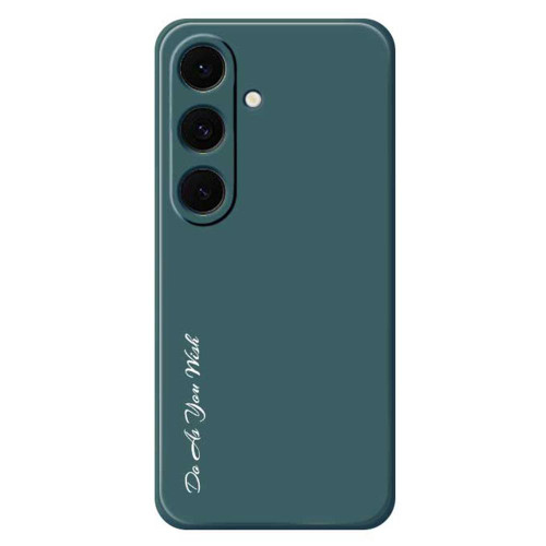 Samsung Galaxy S25 FE 5G Do As You Wish A1440 Fine Hole Straight Edge Silicone Phone Case - Green