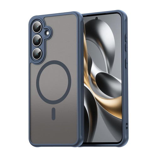 Samsung Galaxy S25 FE 5G Fan Dun Series TPU Hybrid PC Frosted Magsafe Phone Case - Blue