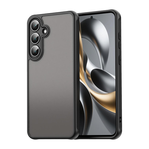 Samsung Galaxy S25 FE 5G Fan Dun Series TPU Hybrid PC Frosted Phone Case - Black