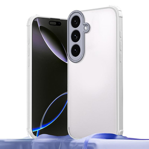 Samsung Galaxy S25 FE 5G Four Corners Shield Shockproof TPU Hybrid PC Phone Case - Grey