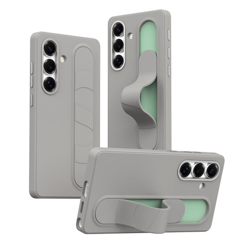 Samsung Galaxy S25 FE 5G Intelligent Control Button Wristband Phone Case - Titanium Gunmetal