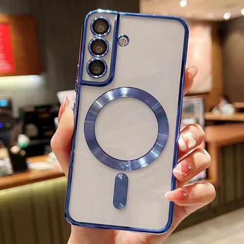 Samsung Galaxy S25 FE 5G MagSafe Electroplating TPU Phone Case - Blue