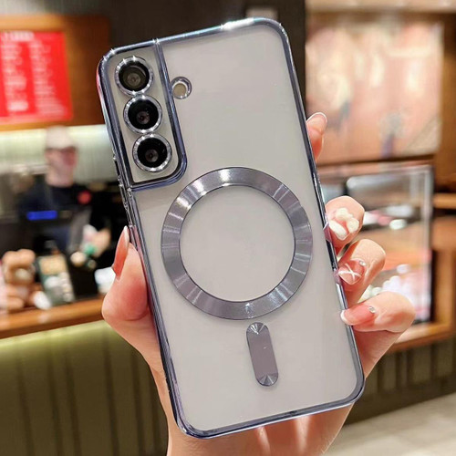 Samsung Galaxy S25 FE 5G MagSafe Electroplating TPU Phone Case - Sierra Blue