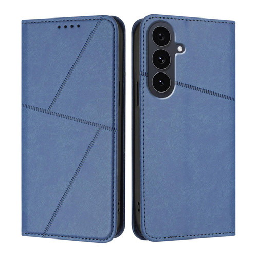 Samsung Galaxy S25 FE 5G Strong Magnetic Frosted Flip Leather Phone Case - Royal Blue