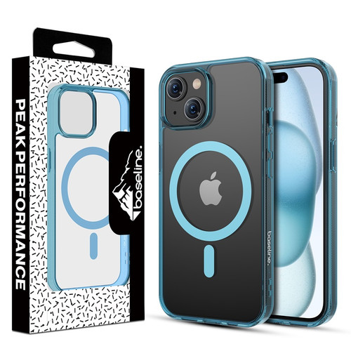 Baseline Clear Series w/ MagSafe Case for Apple iPhone 15 - Transparent Blue