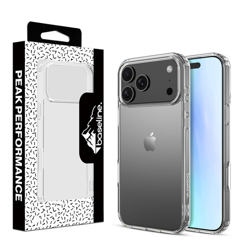 Baseline Sturdy Gummy Cover for Apple iPhone 17 Pro - Highly Transparent Clear / Transparent Clear