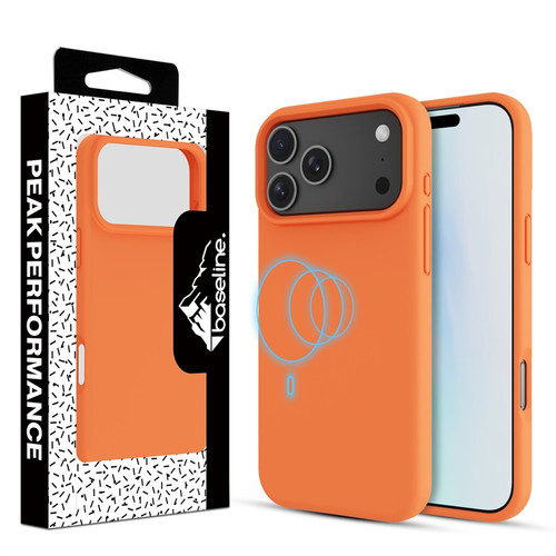 Baseline Essence Series Silicone MagSafe Case for Apple iPhone 17 Pro Max - Orange