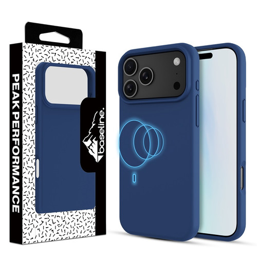 Baseline Essence Series Silicone MagSafe Case for Apple iPhone 17 Pro Max - Midnight Blue