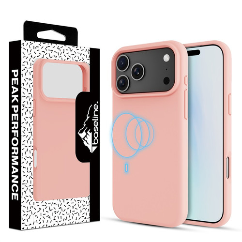 Baseline Essence Series Silicone MagSafe Case for Apple iPhone 17 Pro Max - Blush Pink