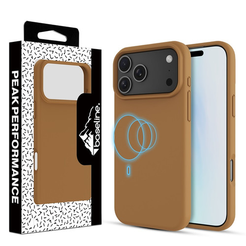Baseline Essence Series Silicone MagSafe Case for Apple iPhone 17 Pro Max - Cocoa Brown
