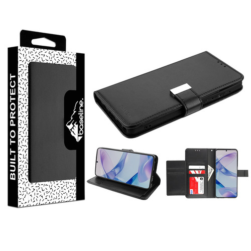 Baseline Wallet Folio Case for Motorola Moto G Stylus 5G (2025) - Black / Black